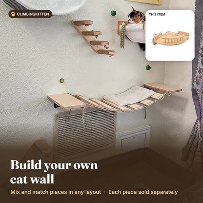 Build your own cat wall with the corner platform
