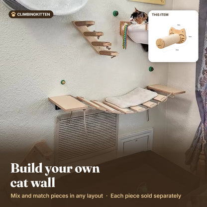 Build your own cat wall with the scratching post