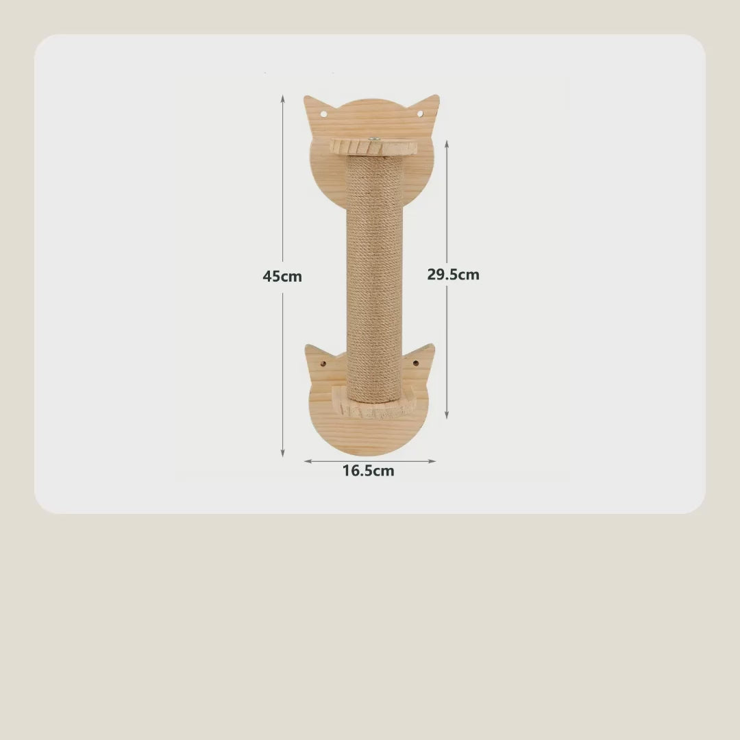 Vertical scratching post video